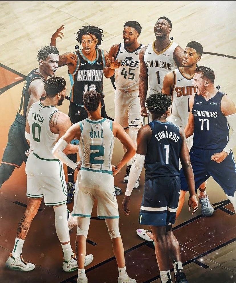 外媒博主21年发布五年后谁会成为门面，图中没有出现那个球员 