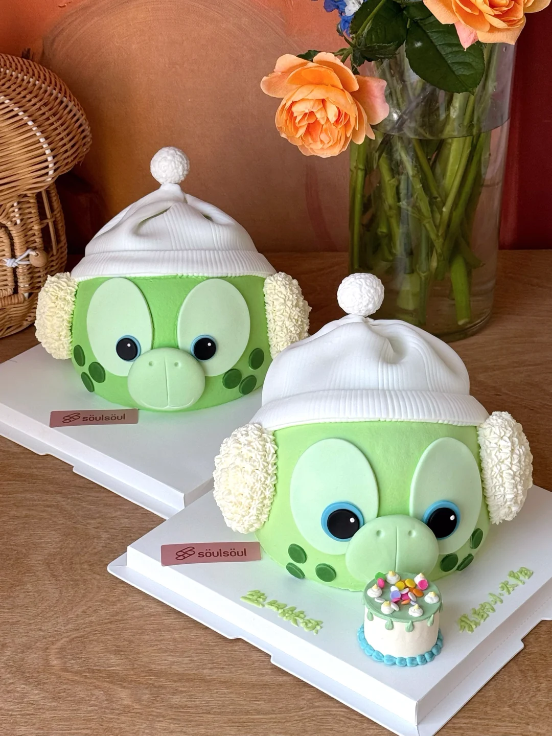 戴针织帽的olu宝宝