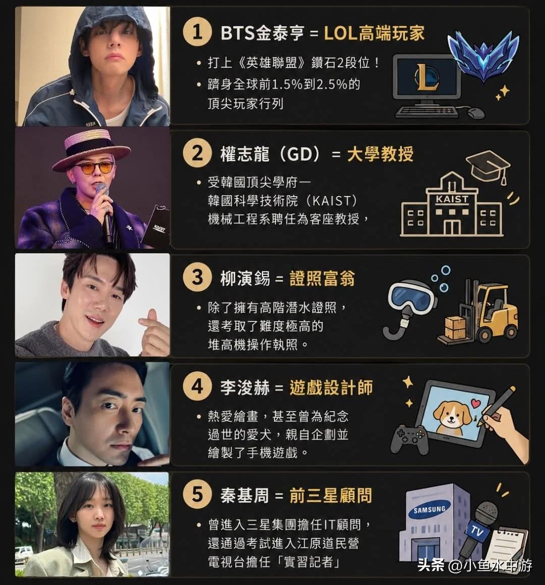 韩国演艺圈果然卧虎藏龙，也难怪网友纷纷调侃：“这群人真是被演艺事业耽误了🤣”