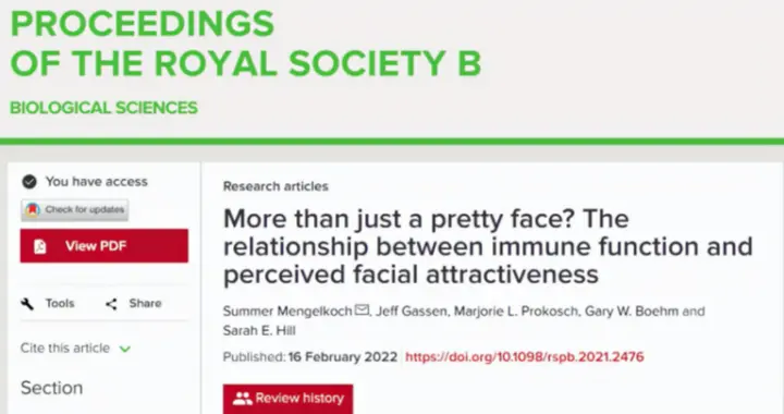 健康时报|趣研究：长得好看的人，免疫功能也更强大