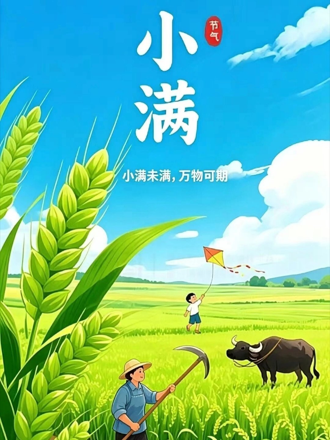 ✨人间小满，便是圆满。慢慢明白，人生最好不过小满。不用事事完美，不用样样周全，有