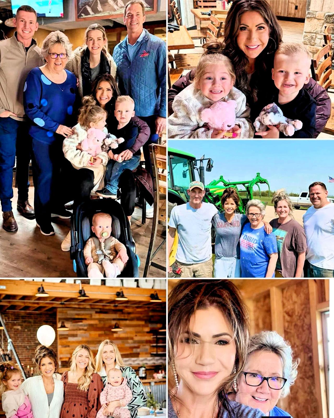 美国农场主：国土安全部长克里斯蒂·诺姆和她美丽的家人❤️

美国西北部大农庄养育