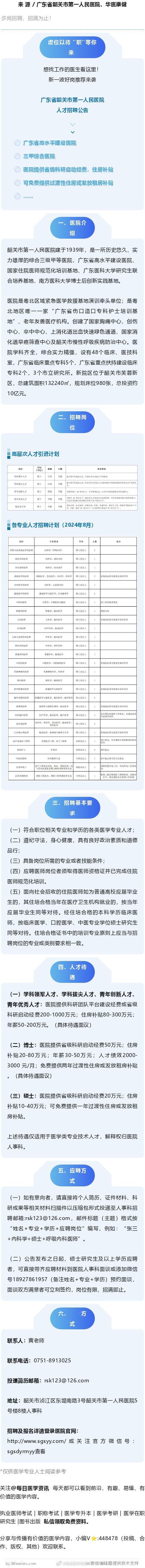 年薪30-50万元，享住房补贴，广东省公立三甲医院多岗招聘，招满为止！多岗招聘，