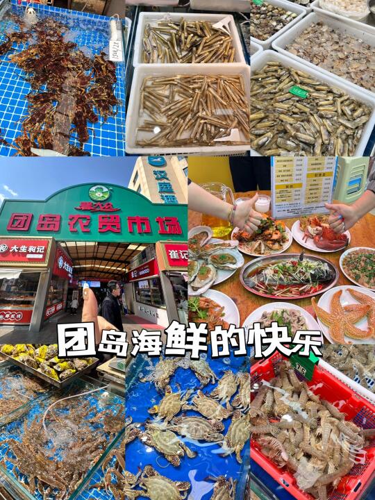 青岛团岛海鲜市场，现捞现吃，鲜到跳脚！