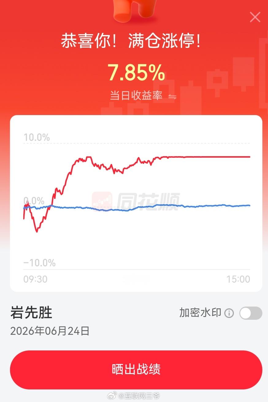 大号打满了，小号开机。月初太垃圾了，空仓休息了几天，爬坡阶段牛市多出长阴，长阴的