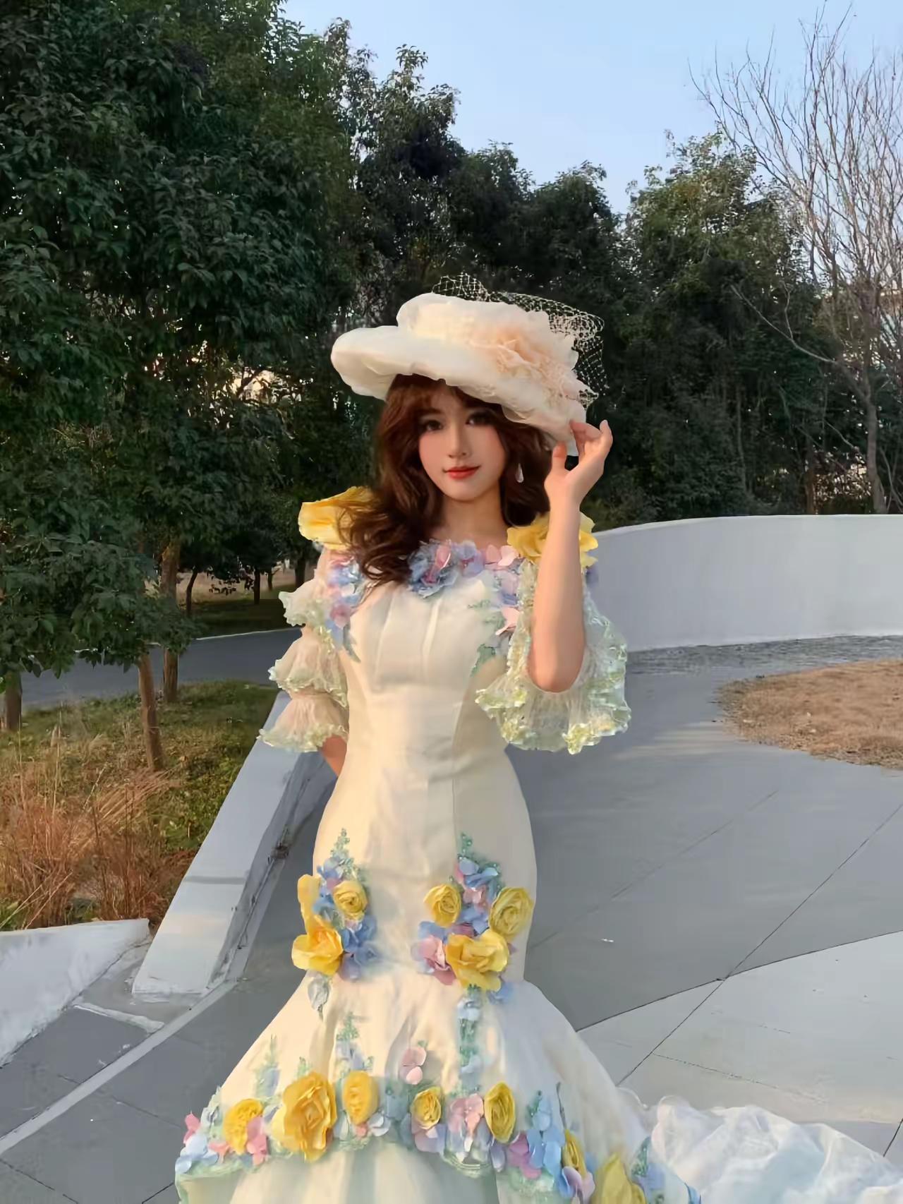 爱神花园。高定礼服 羽梦斋礼服 法式