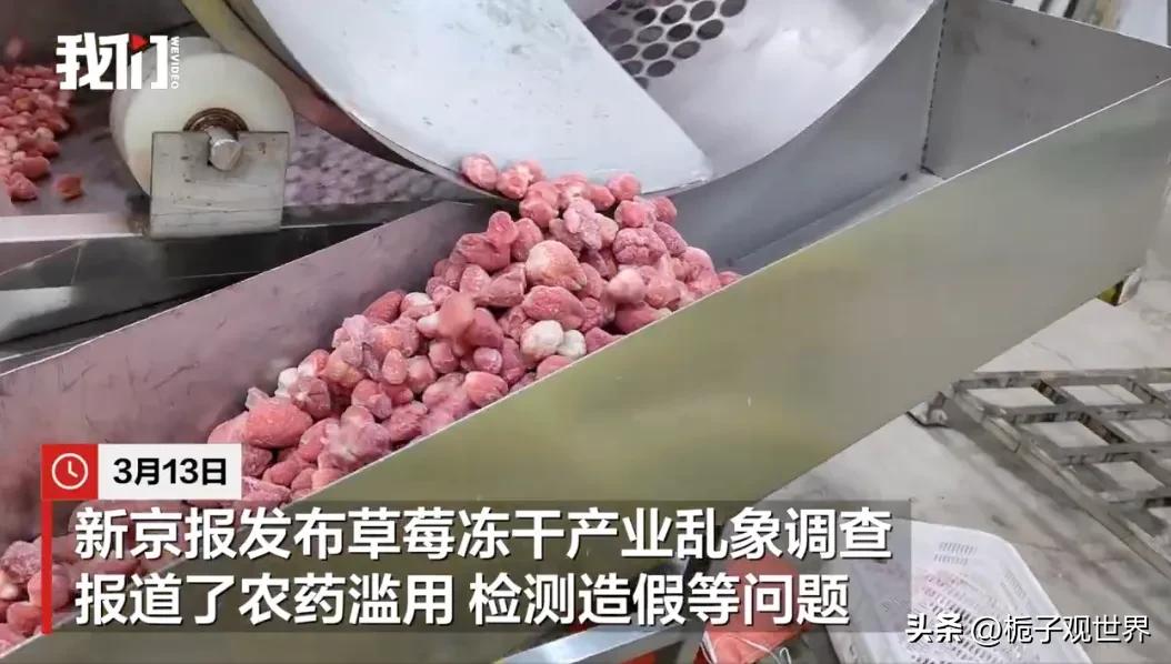 冻干草莓镉的含量严重超标，对于损害民众健康的行为，必须依法严肃查处。
     