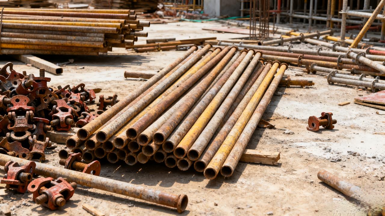 12万㎡住宅工程，租18万个扣件用3年，竣工盘点只剩15万个，3万个不翼而飞！租