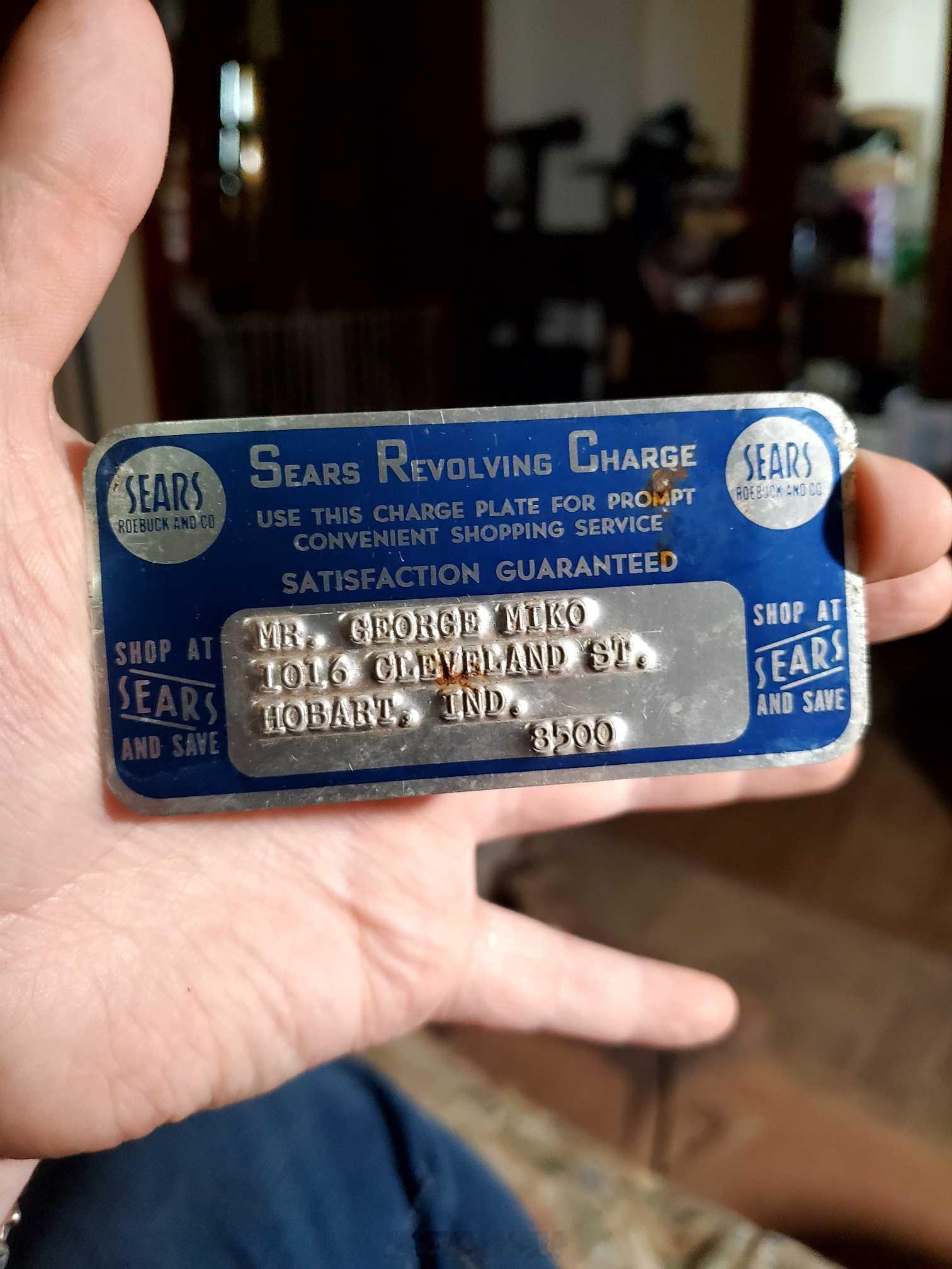 1950 ALUMINUM SEAR “信用卡” ​​​