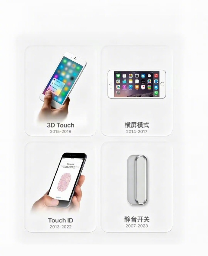iPhone迭代路上取消的那些功能每一代都在做减法有些功能确实被更好的方案替代了