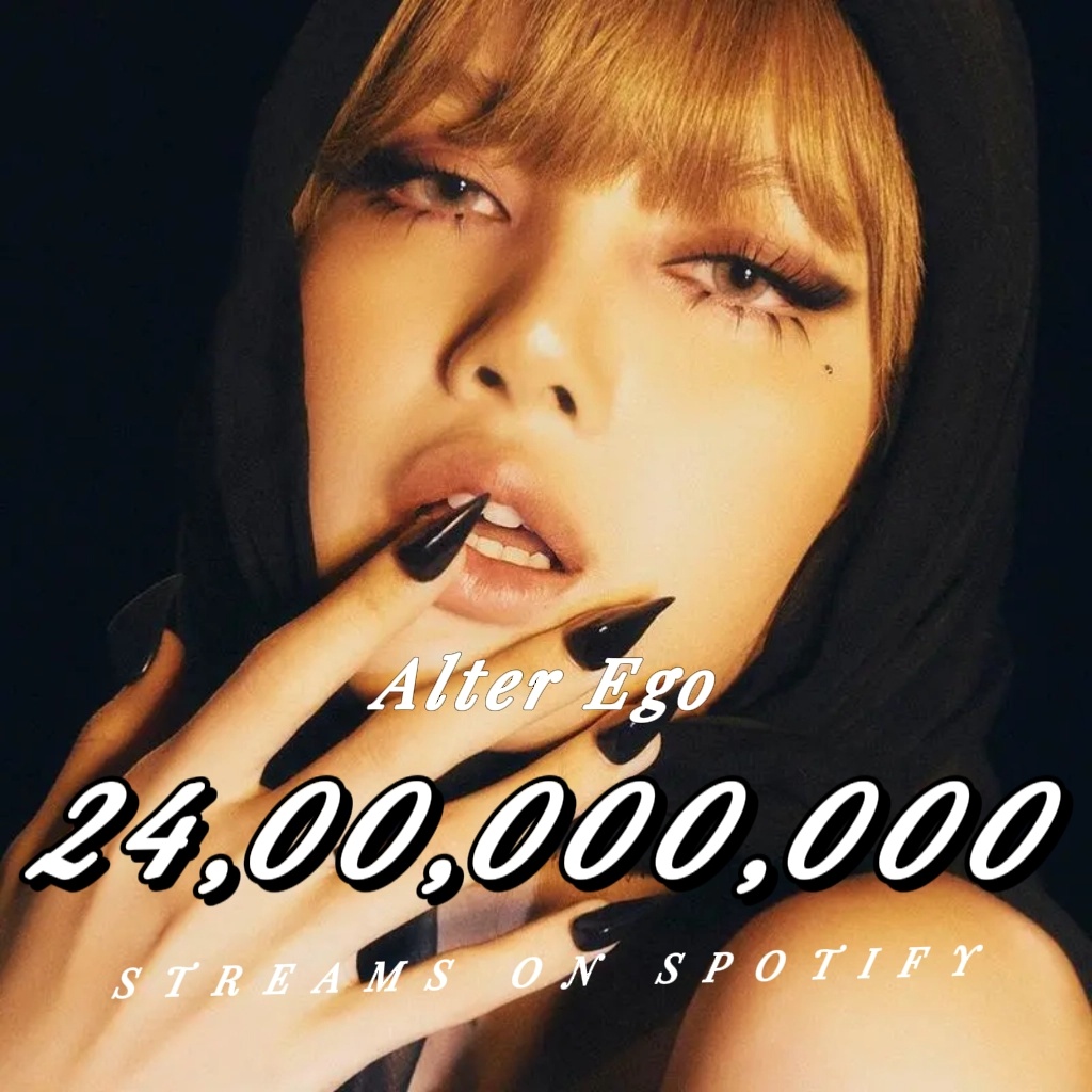 BLACKPINK 【恭喜莎莎】「Alter Ego」Spotify流媒突破24