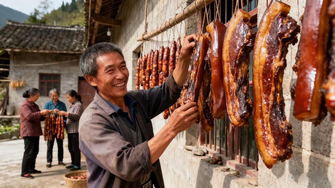 云南彝良，一男子将剧毒敌敌畏喷洒在500斤腊肉上，不是诱杀小动物，而是为了让腊肉