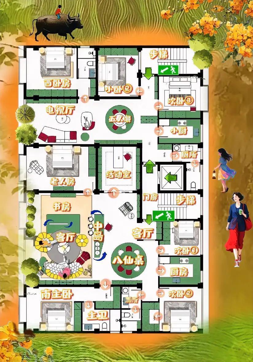 鸿蒙香，看生态，圈子大，才是真家伙。一个最顶级户型，是自个儿说了算。236㎡户型
