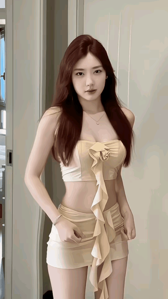 美女衣服前面的那条布，是不是太多余了呀。