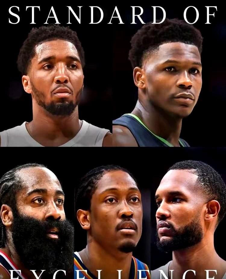 NBA年度最佳阵容发布，米切尔一阵，米神的队友莫布里二阵，新狼王二阵，哈登和杰伦