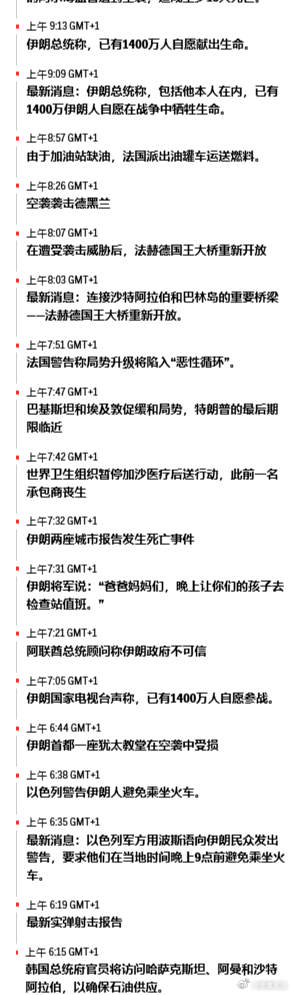 美以入侵伊朗 更新 