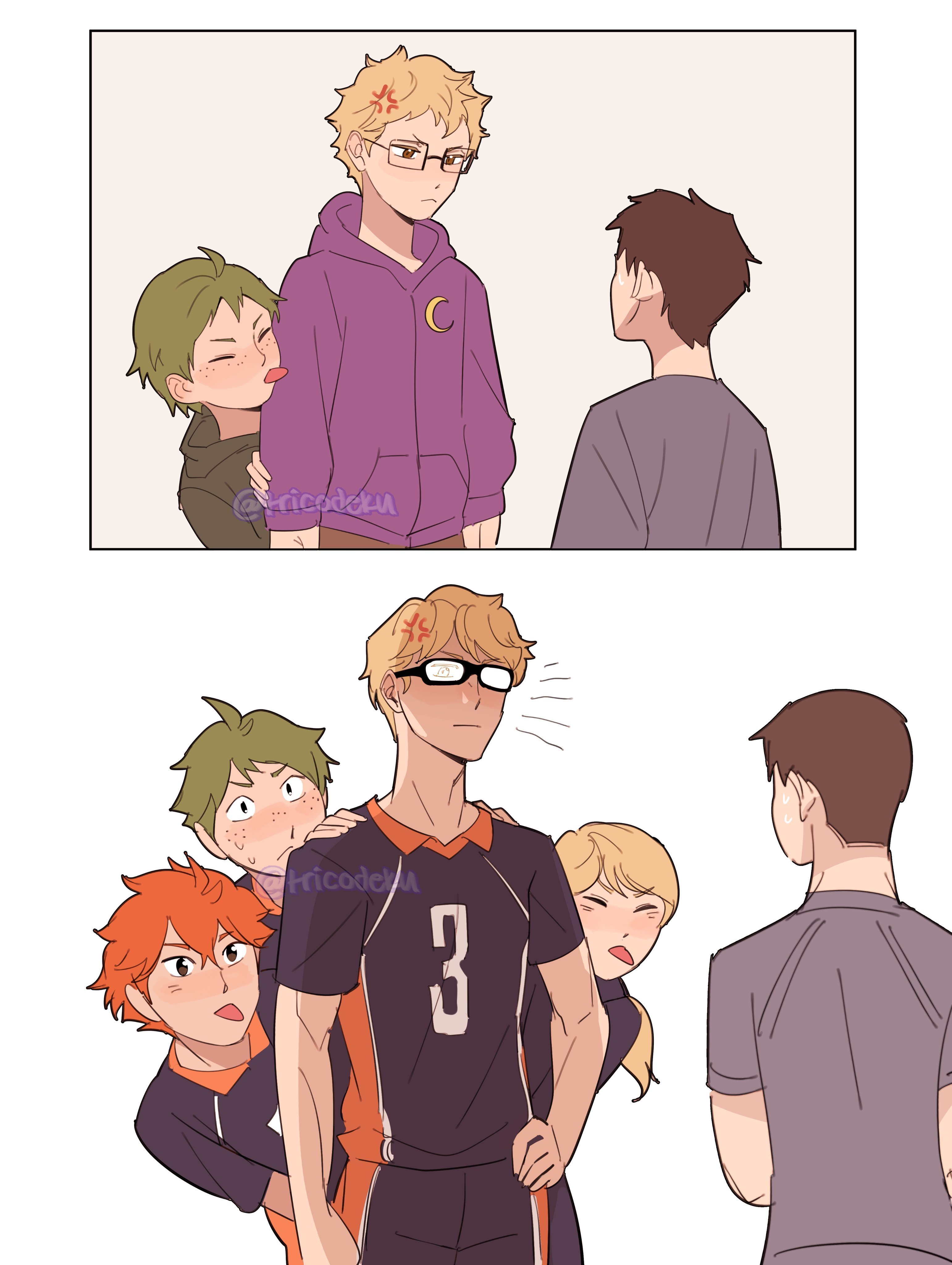 排球少年大高个的安全感吗吗哈哈哈排球少年 x:tricodeku  