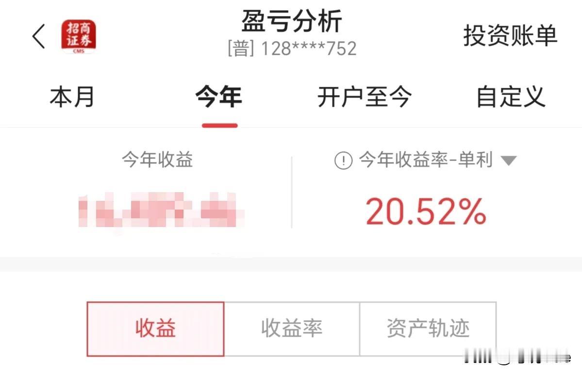 我的个妈呀！我今年竟然获利超过了20%！我怎么没感觉到赚钱呢！其实，我自己也不知