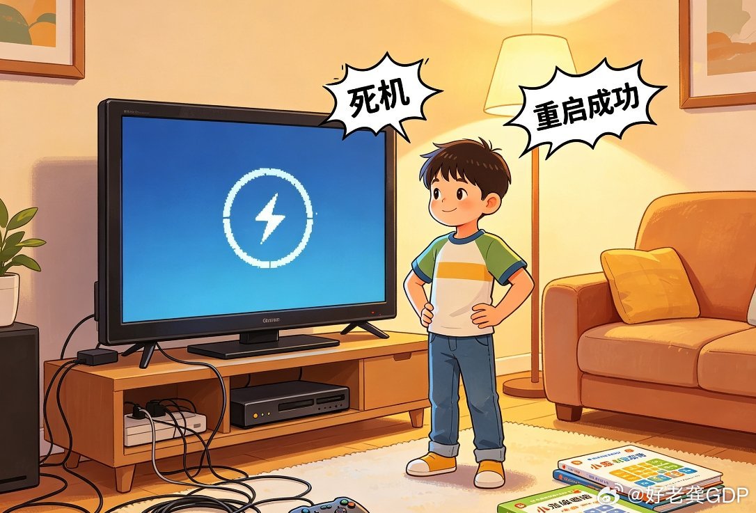 家里电脑死机了乖乖快步上前关机重启边自己念叨得亏我学了几年编程，果然不是白学的我