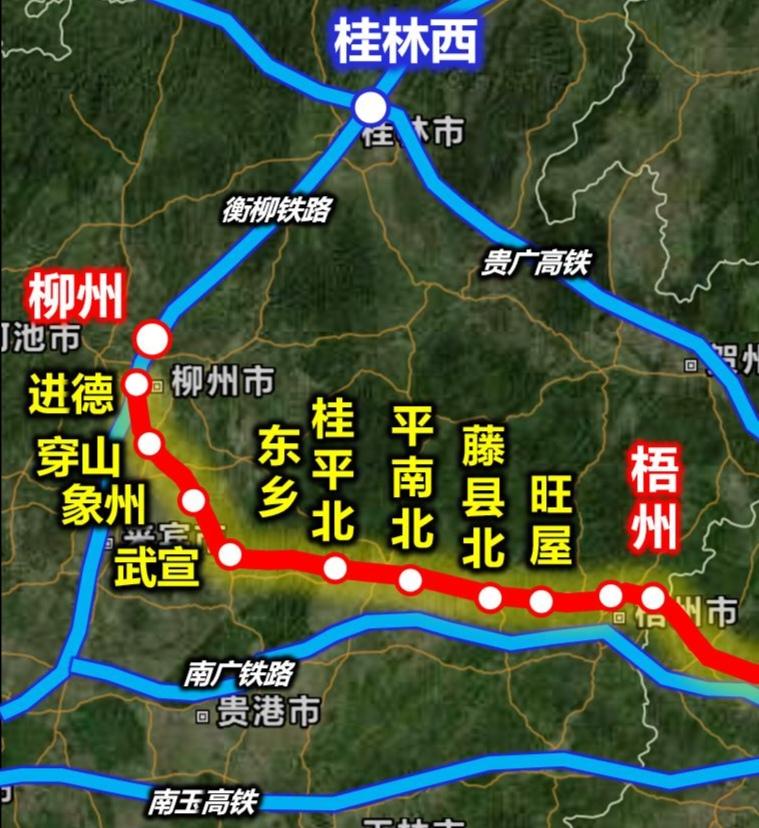 柳梧段要通车！而跨省梧广段前期也有更新了
近日有好消息，梧州至广东段铁路，前期有