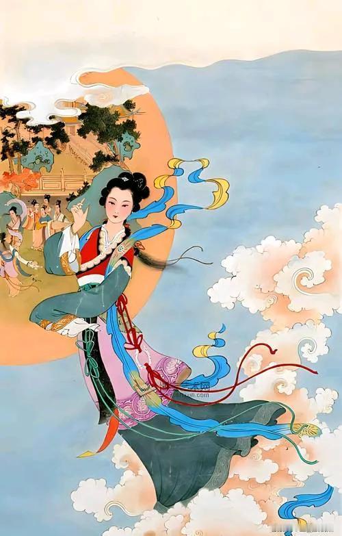 我偷黄昏一壶酒
憨然入梦忘了愁
飞身进入九天月
欣赏嫦娥蹁跹舞