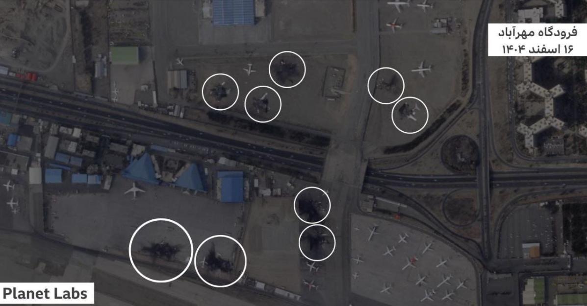 2026年3月6日，伊朗首都德黑兰的梅赫拉巴德国际机场，遭遇了美国和以色列的大规