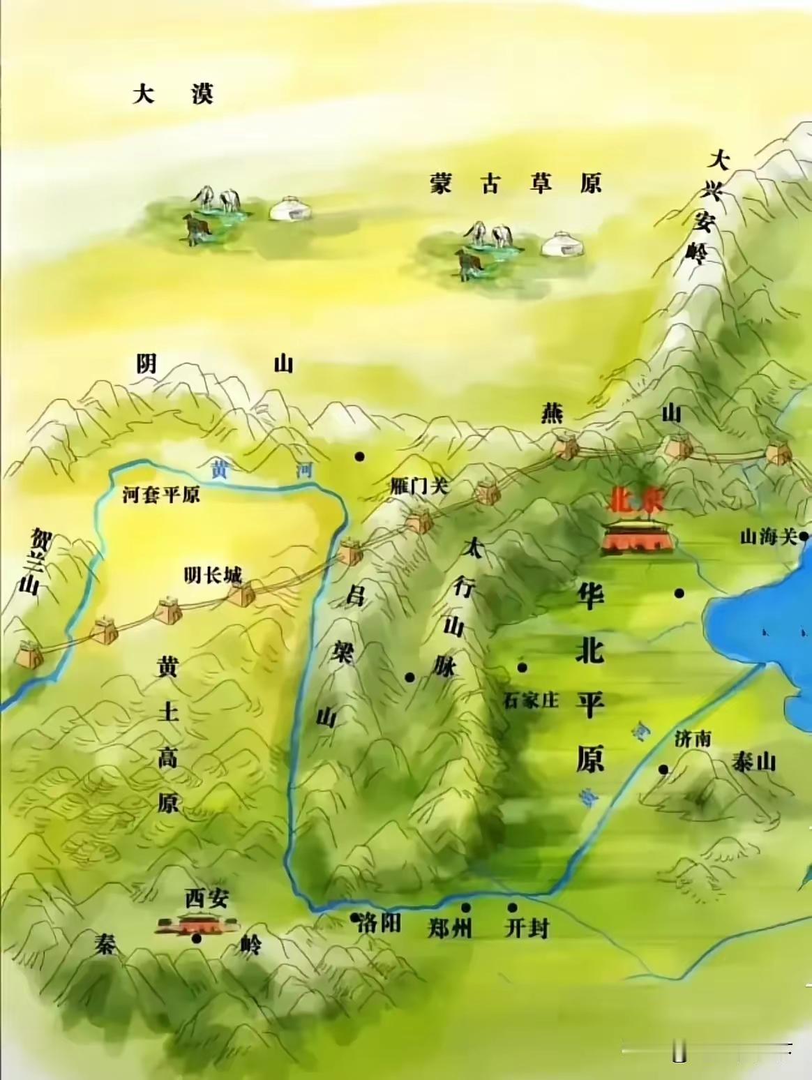 如果从开封，把黄河放射状分成几条河流，从渤海湾、鲁西南、苏中分别入海——会不会彻