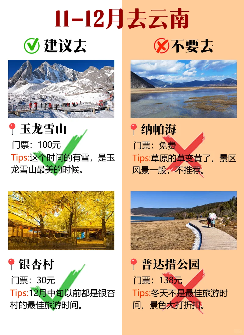 云南旅游景点避坑指南