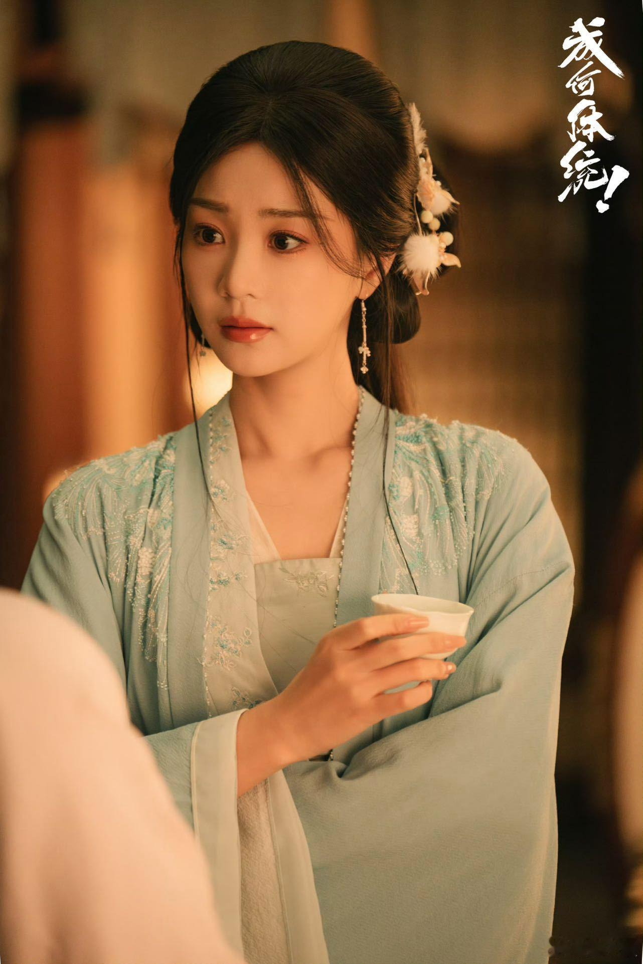 成何体统谢永儿美成啥了胡意旋的谢永儿直接美到心巴上！粉纱宫装步步生莲，清透妆造衬