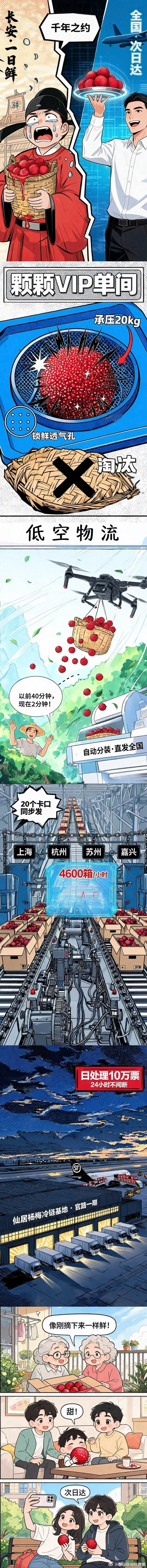 科技赋能台州打通鲜果出村最后一公里 第三代颗粒独立托盘给每颗杨梅安个"单间"，防