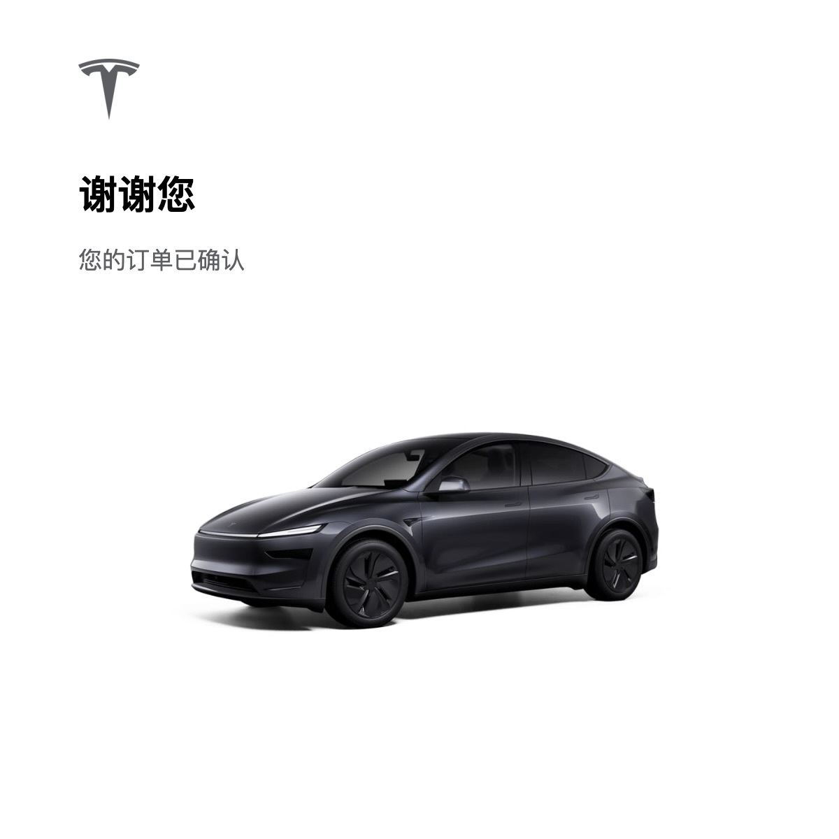 焕新版  特斯拉Model Y  配置我选了丐版- 后轮驱动- 星空灰车漆- 1