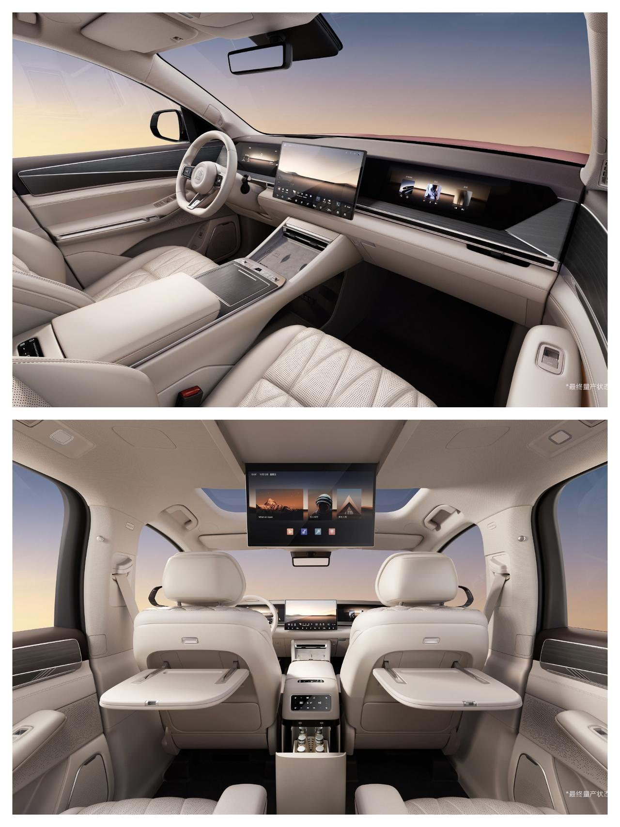 外观公布之后，比亚迪大唐的内饰也被曝光了。从宣传图来看，整体风格是延续概念车的设