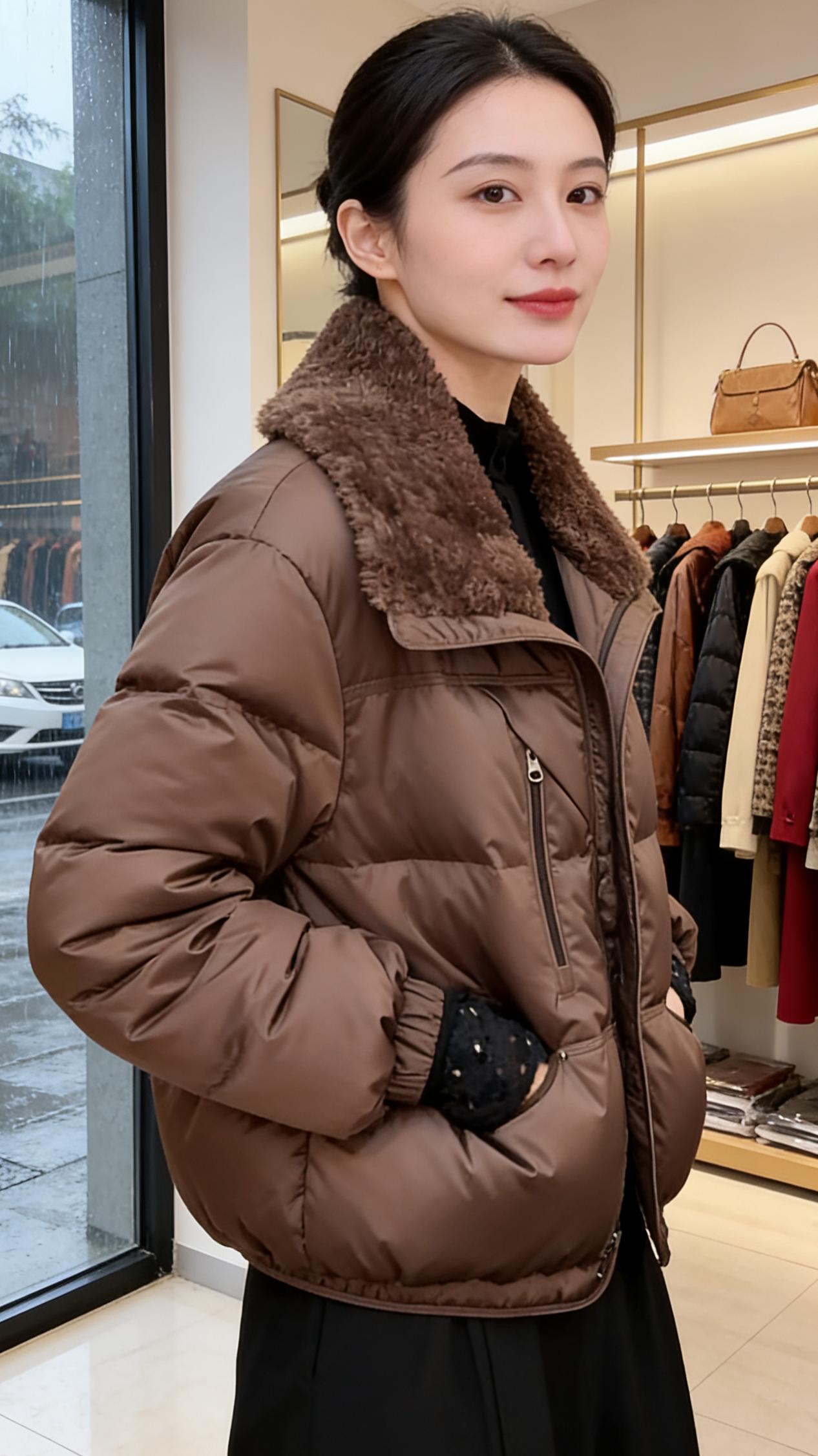 小个子穿搭 每日分享 冬季必备 抗寒保暖 优雅气质