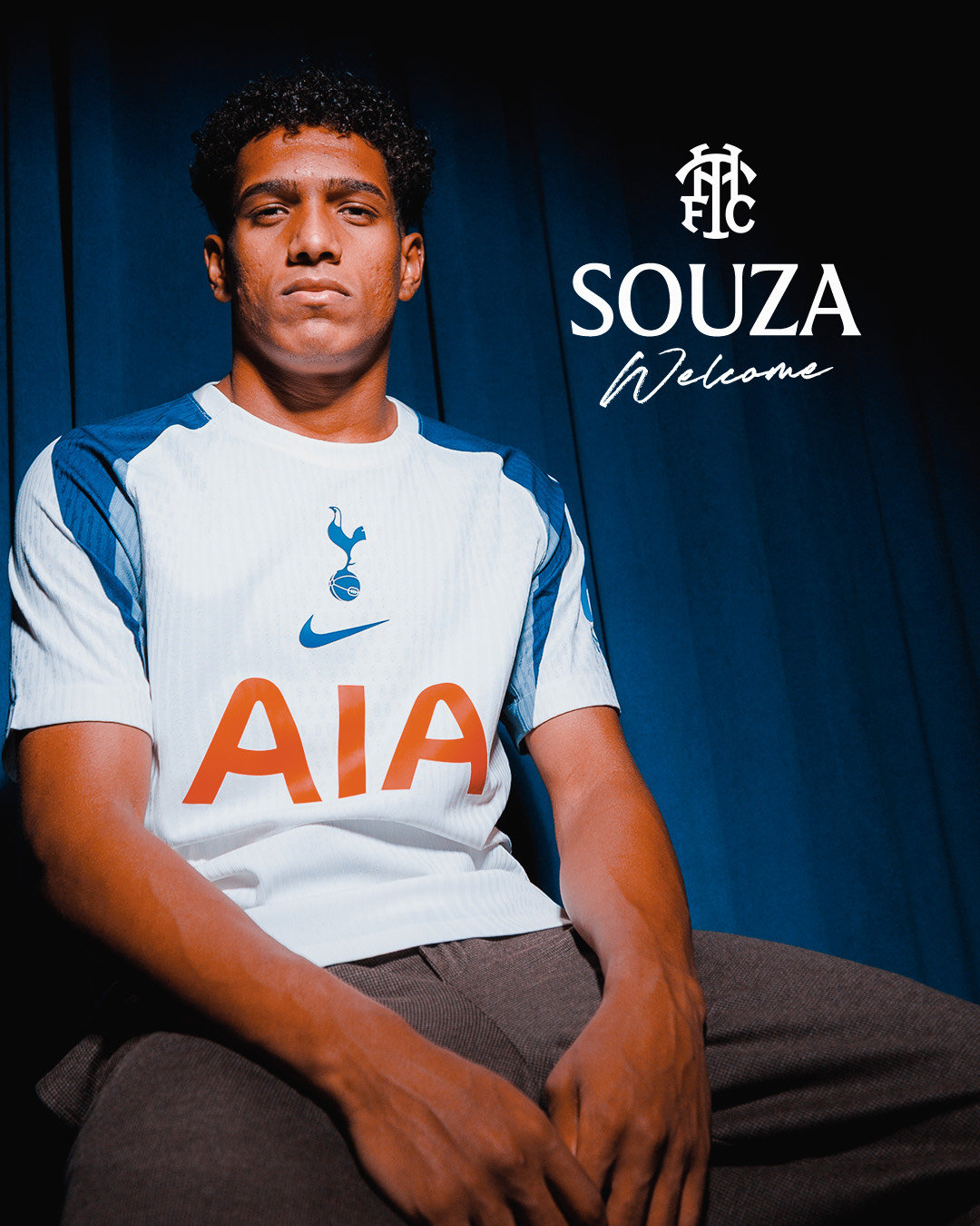 📣热刺官方：我们很高兴地宣布，我们已与巴西甲级联赛球队桑托斯就索萨的转会达成协