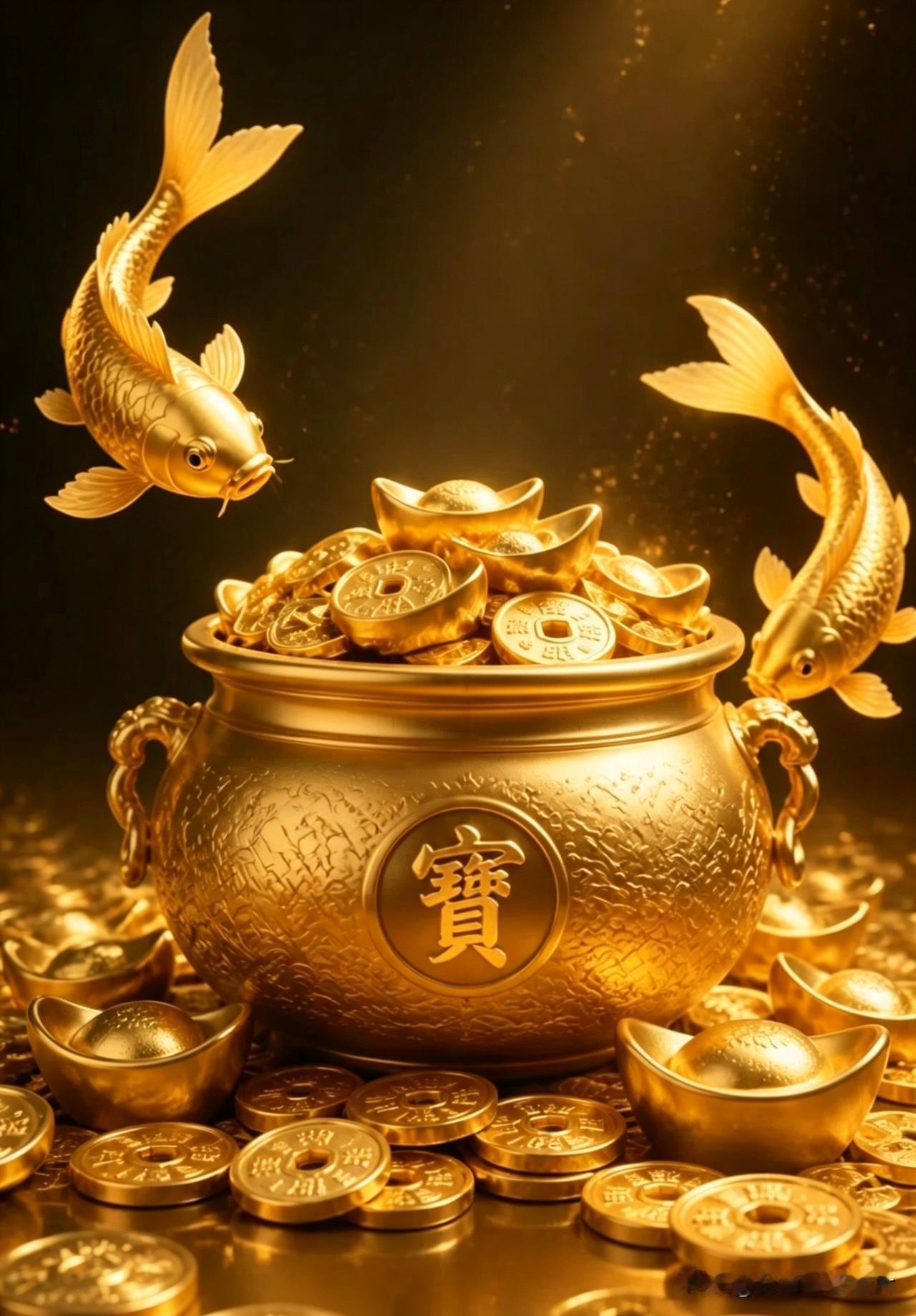 日进斗金，年年有余。