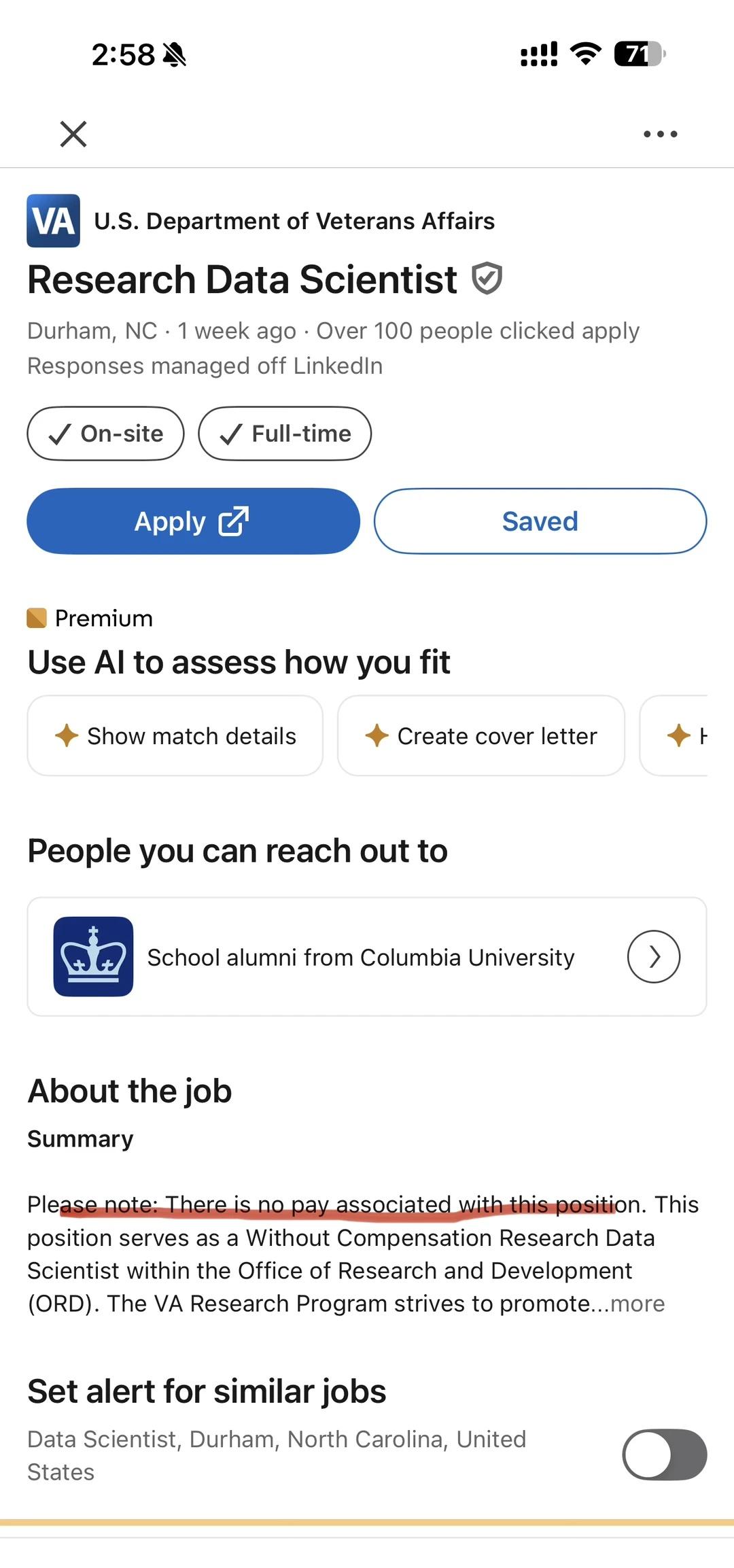 美国已经癫到没有钱的工作都有100个人申请
100个申请人里面还有四分之一的PH