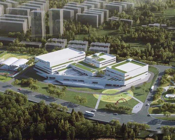 衡阳华侨城再新建一项目，衡阳工人文化宫来了，这造型挺好看的！期待早日正式开工建设