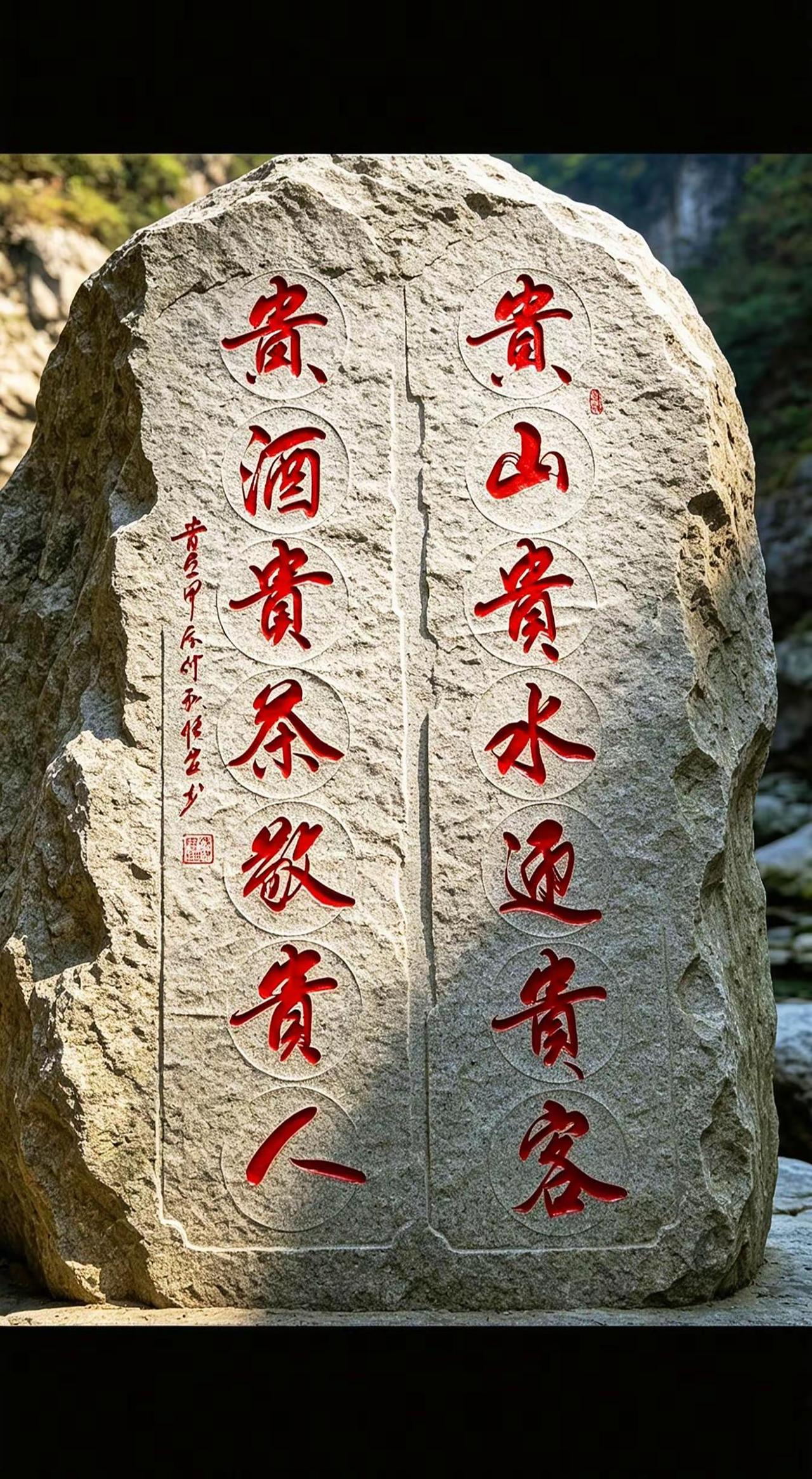 传承中国文化精粹 石刻书法