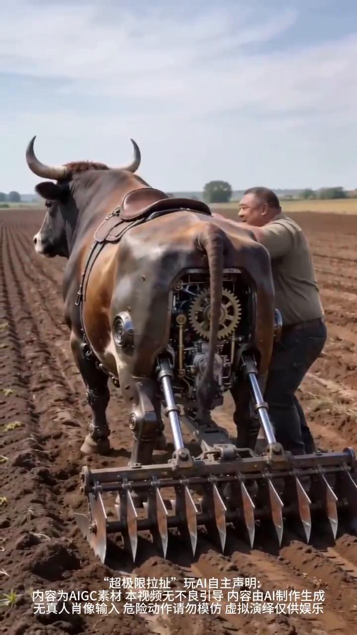 "超极限拉扯"玩AI自主声明。
内容为AIGC素材，本视频无不良引导，内容由AI