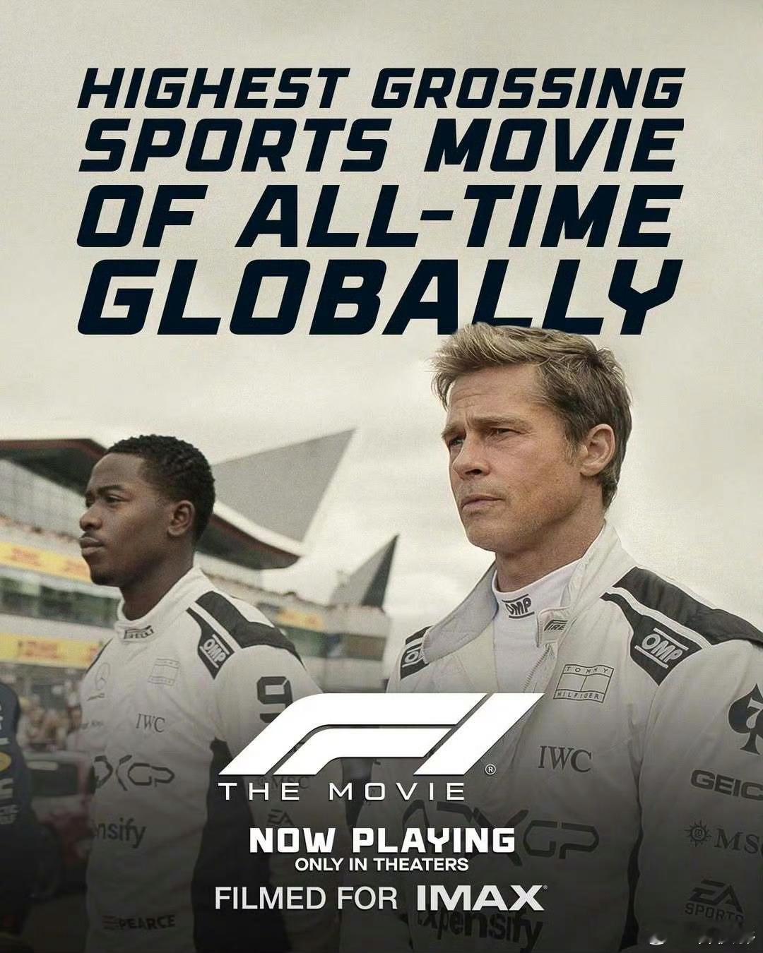 [心]《F1：狂飙飞车》全球票房破5.9亿美元[憧憬][色][舔屏][哇]！！！