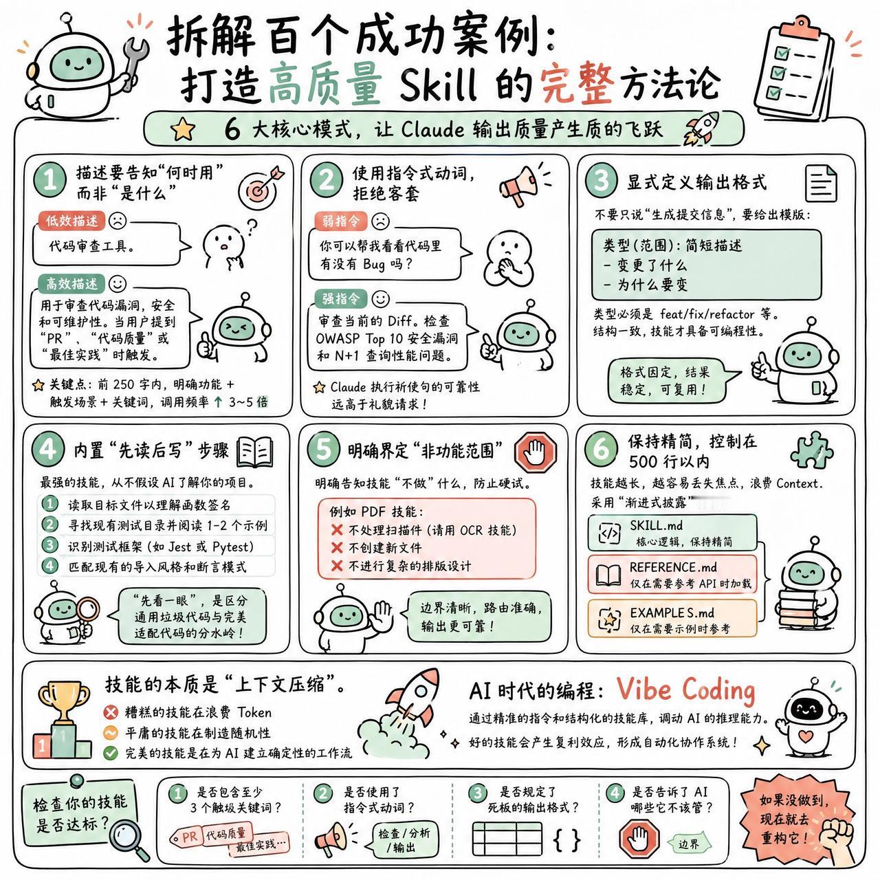 【拆解百个成功案例：打造高质量 Skill 的完整方法论】

为什么你的 AI 