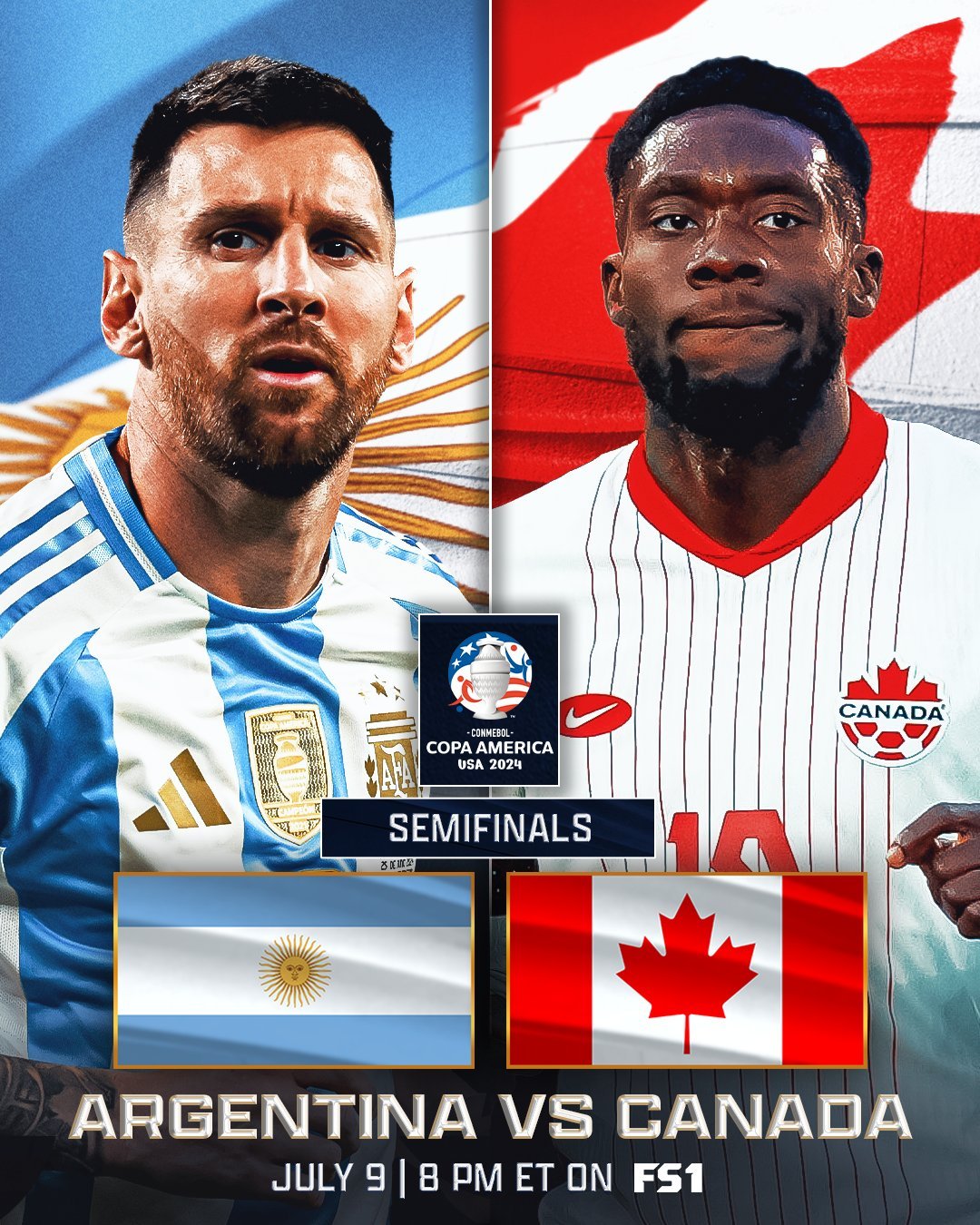【明日比赛日看梅西🇦🇷💥】🏆 美洲杯半决赛⚽ 阿根廷vs加拿大⏰ 北京时