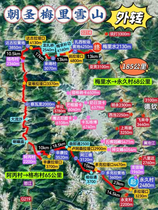 朝圣法律禁止攀登的山峰--梅里雪山大外转