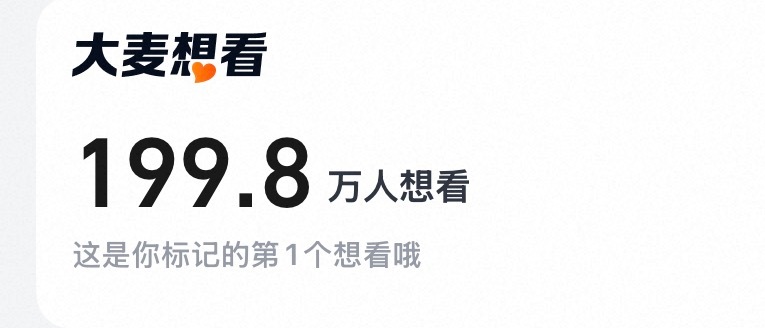 快200w想看了