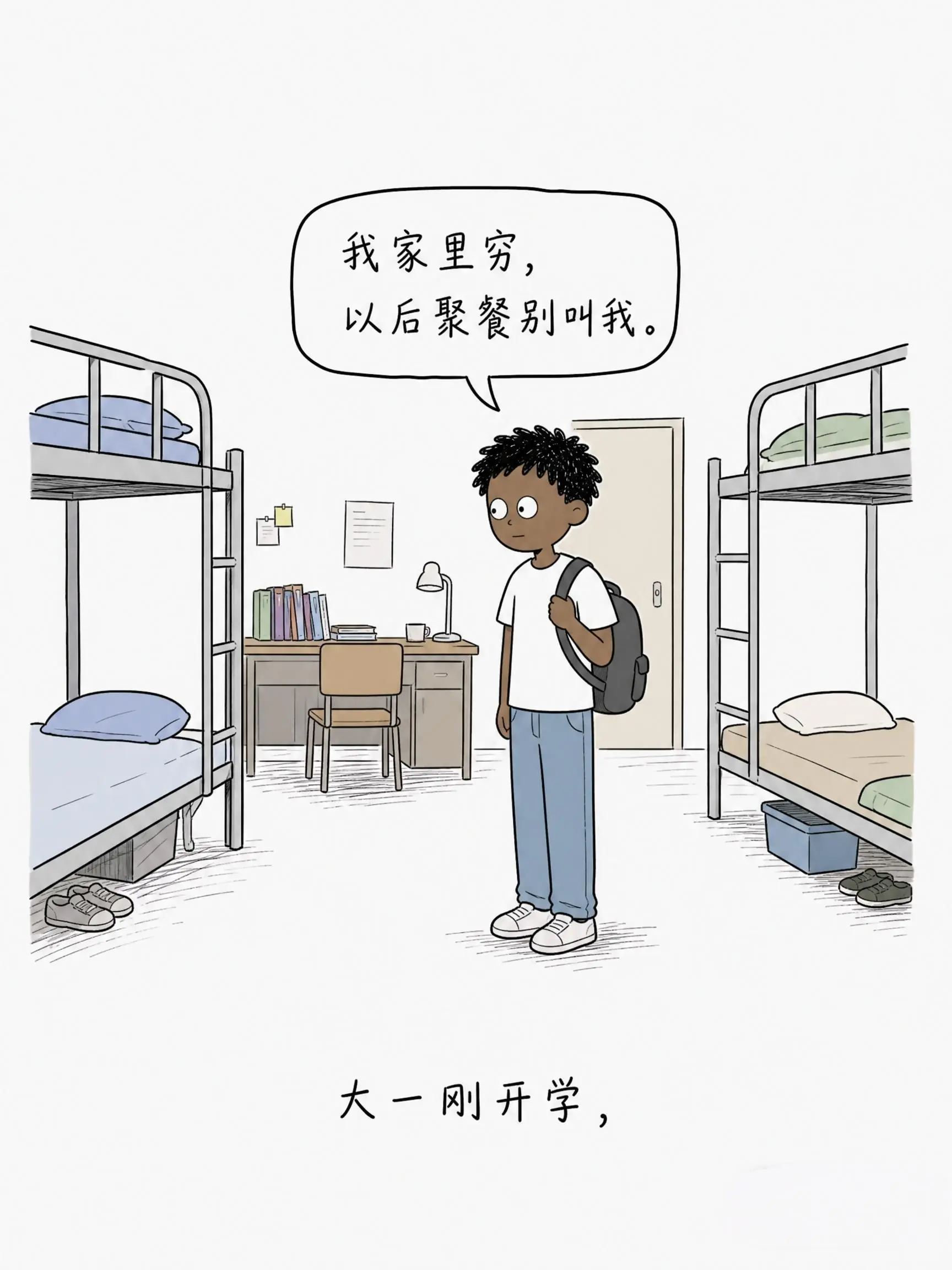 我家里穷，以后聚餐别叫我！
