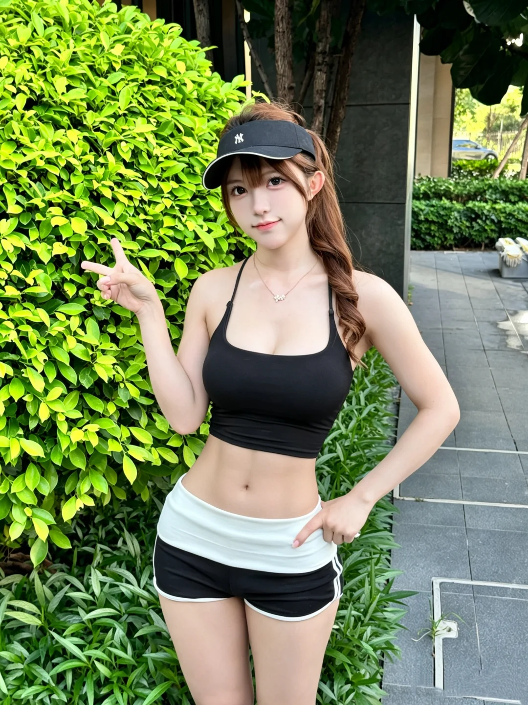 健身的甜妹