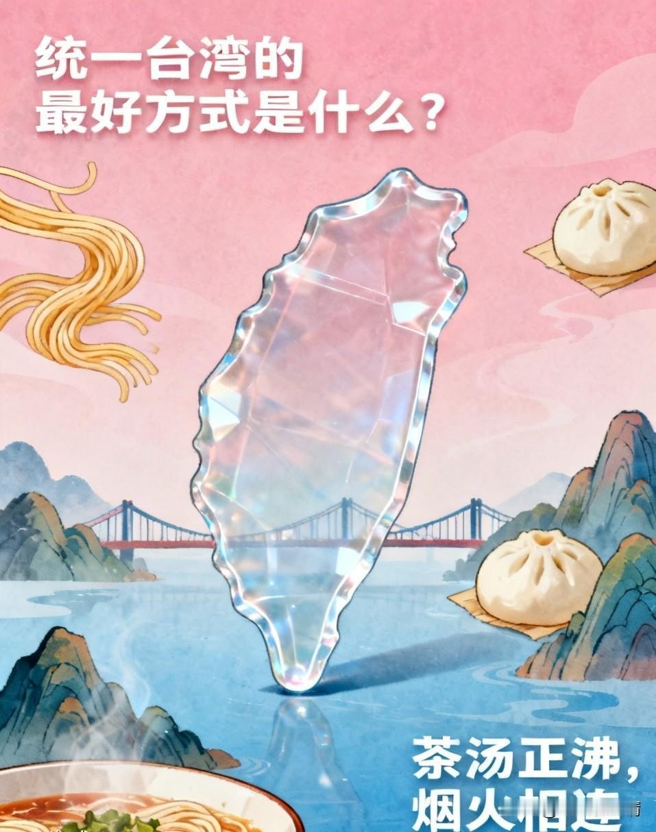 统一台湾的最好方式是什么？

最好的方式，从来不是兵戈相向，而是茶汤正沸。

试