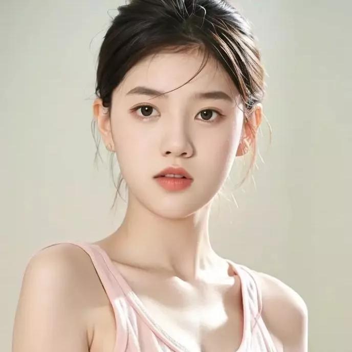 温柔少女，清新自然，梦幻般的眼神温柔美少女 自然清新美少女 自然甜系少女 温柔气