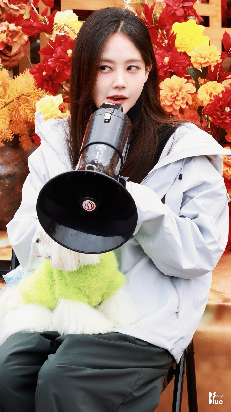 李一桐《金枝》开机同框路透 ，好像一个萌萌小猫咪 