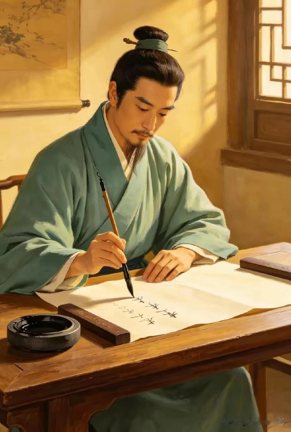 上联：十载青灯为金榜；
下联：一朝得中天下名。